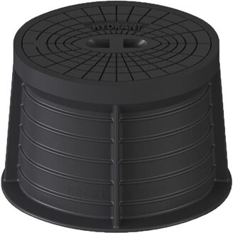 Poklop hydrantový PLASTUS, HYDRANT, víko černé, bitumen, můstek, HECKL