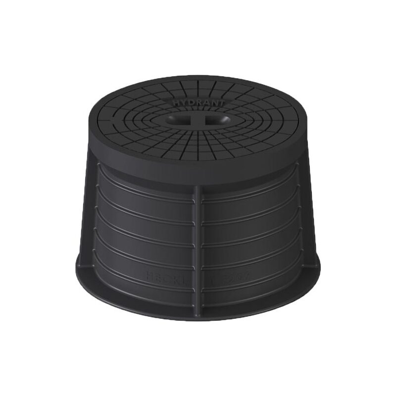 Poklop hydrantový PLASTUS, HYDRANT, víko černé, můstek, HECKL