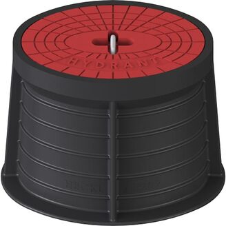Poklop hydrantový PLASTUS, HYDRANT, víko červené, třmen, HECKL