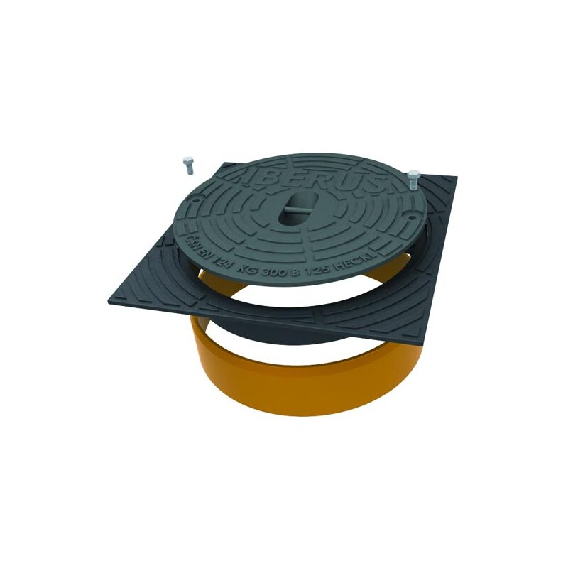 Šachtový poklop IBERUS B125, litinový, KG DN 300, HECKL