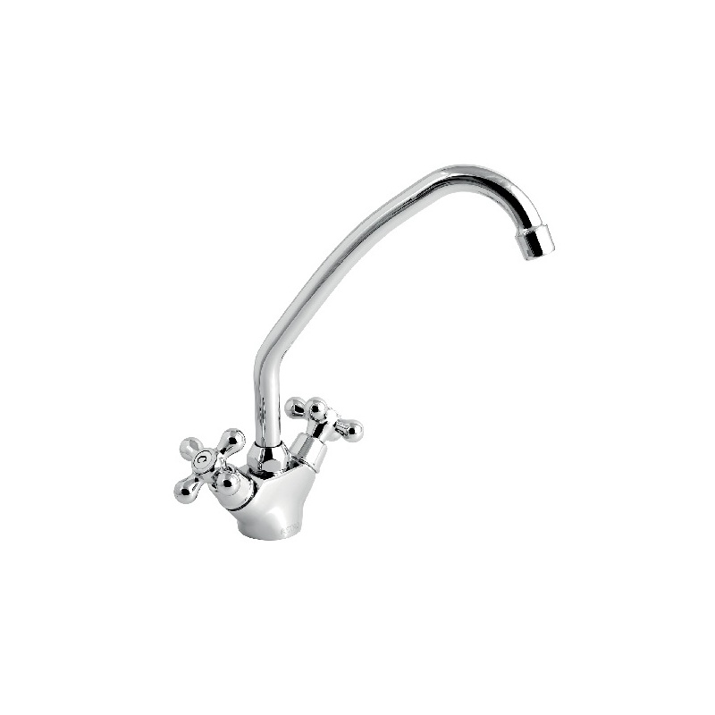 Dřezová baterie Titania Retro II, chrom, stojánková, Novaservis 99113,0