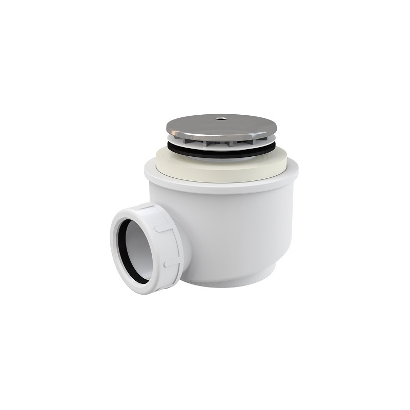 Vaničkový sifon A47CR 50, odpad 40 mm, chrom, Alcadrain A47CR-50