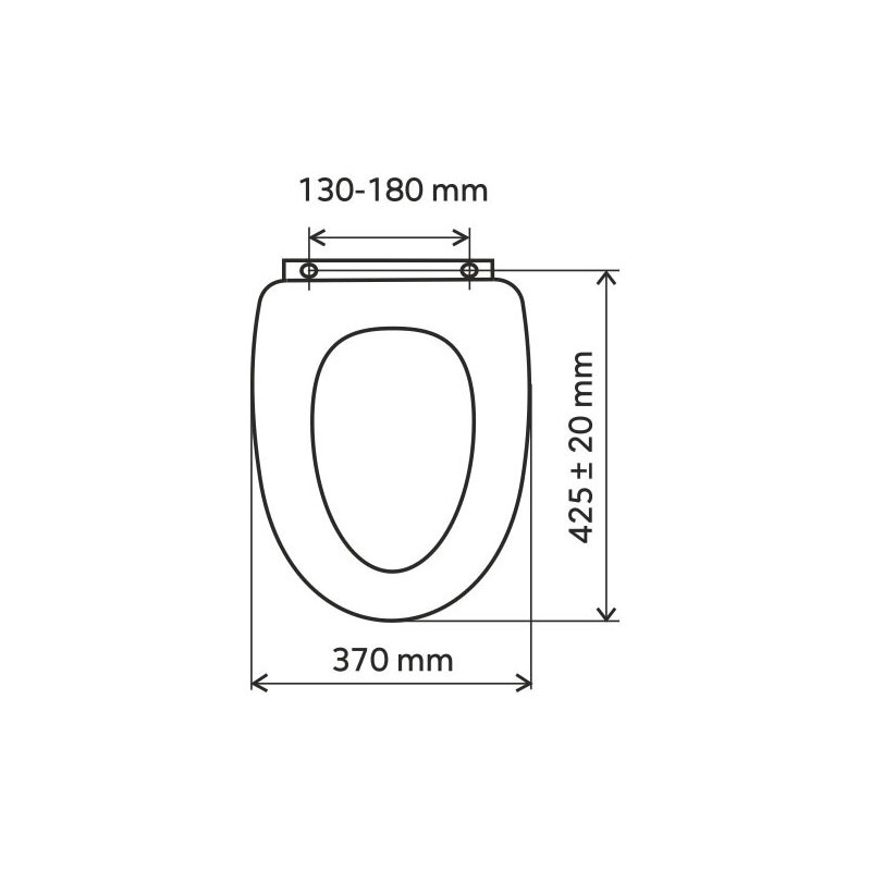 WC sedátko s poklopem, bílé, Novaservis WC/UNIVERSAL