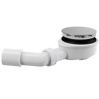 Vaničkový sifon A491CR 90, odpad 40/50 mm, chrom, Alcadrain A491CR