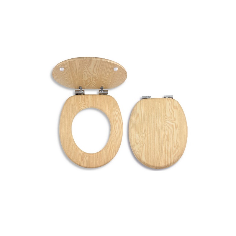 WC sedátko s poklopem, dřevěný dekor, Novaservis WC/JASAN