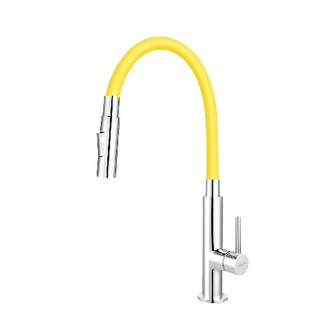 Dřezová baterie Ferro, žlutá/chrom, stojánková, Novaservis 70730,0ZL