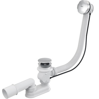 Vanový sifon A55KM, odpad 40/50 mm, s ovládáním, Alcadrain A55KM-80