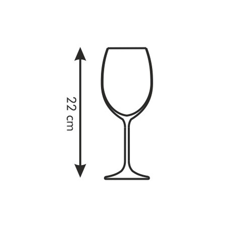 Sklenice na červené víno CHARLIE 450 ml, 6 ks, Tescoma 306422