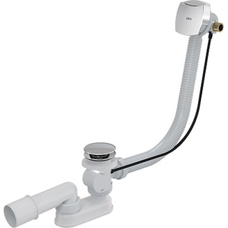 Vanový sifon A564KM1, odpad 40/50 mm, s ovládáním, s napouštěním přepadem, Alcadrain A564KM1