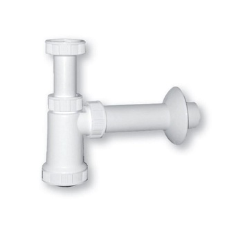 Dřezový sifon bez výpusti G 6/4, odpad 40/50 mm, Plast Brno EM06350