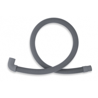 Vypoučtěcí pračková hadice 1,5 m, s kolenem