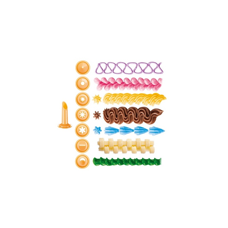 Zdobička pístová DELÍCIA, 8 trysek v zásobníku, Tescoma 630527