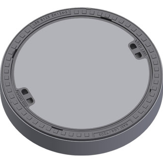Šachtový poklop KASI BEGU B125 bez odvětrání, litino-betonový rám, DN 600, KBB01