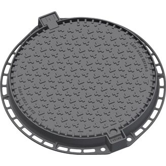 Šachtový poklop KASI Europa 7 B125 bez odvětrání, litinový rám, DN 600, KBL71