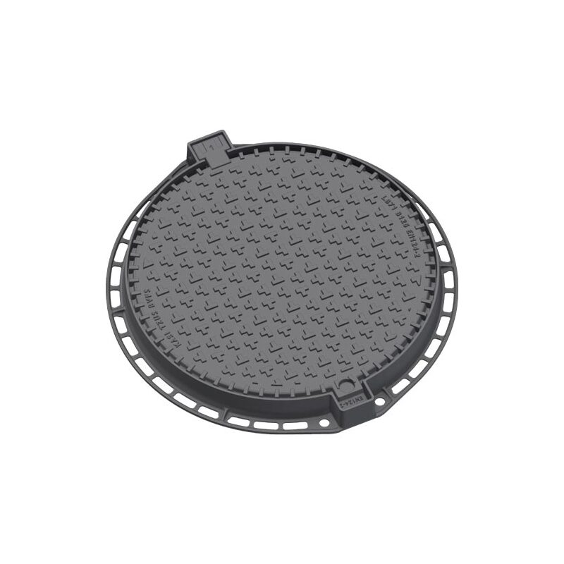 Šachtový poklop KASI Europa 7 B125 bez odvětrání, litinový rám, DN 600, KBL71