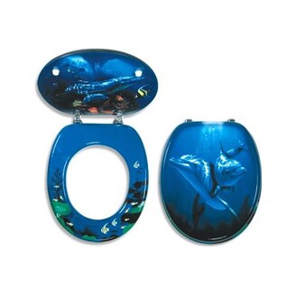 WC sedátko s poklopem, s motivem, Novaservis WC/DELFIN