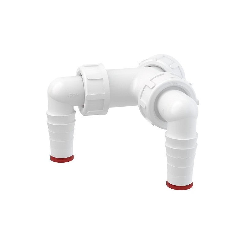 Přípojka dvojitá  G1/17-23, Alcadrain P148