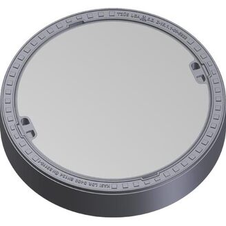 Šachtový poklop KASI BEGU D400 bez odvětrání, litino-betonový rám, DN 600, KDB02