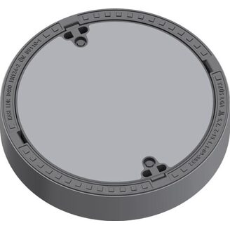 Šachtový poklop KASI BEGU D400 dešťotěsný a pachotěsný, litino-betonoý rám, DN 600, KDBV12B4