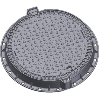 Šachtový poklop KASI Europa 8 D400 bez odvětrání, litinový rám, DN 600, KDL81B