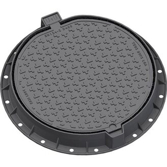 Šachtový poklop KASI Europa 9 D400 bez odvětrání, litinový rám, DN 600, KDL91