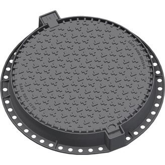 Šachtový poklop KASI Europa 7 D400 bez odvětrání, litinový rám, DN 600, KDLL71