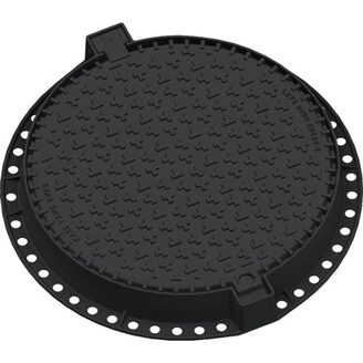 Šachtový poklop KASI Europa 7 D400 bez odvětrání, litinový rám, DN 600, KDLL71C