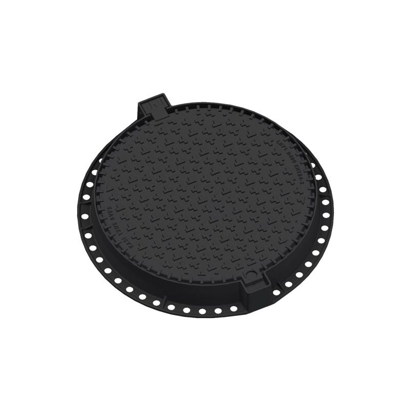 Šachtový poklop KASI Europa 7 D400 bez odvětrání, litinový rám, DN 600, KDLL71C