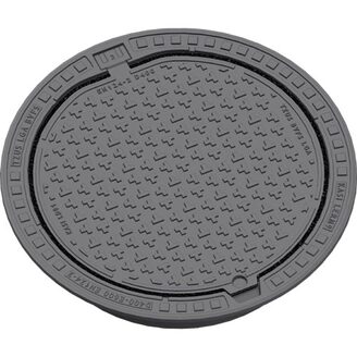 Šachtový poklop KASI Europa 9 D400 bez odvětrání, samonivelační rám, DN 600, KDM93