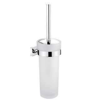 Toaletní WC kartáč KEIRA 100 x 130 x 380 mm, chrom, sklo, Nimco KE 22094W-26