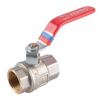 Kulový kohout FF 1, přímý, páka, voda, Novaservis KFP3