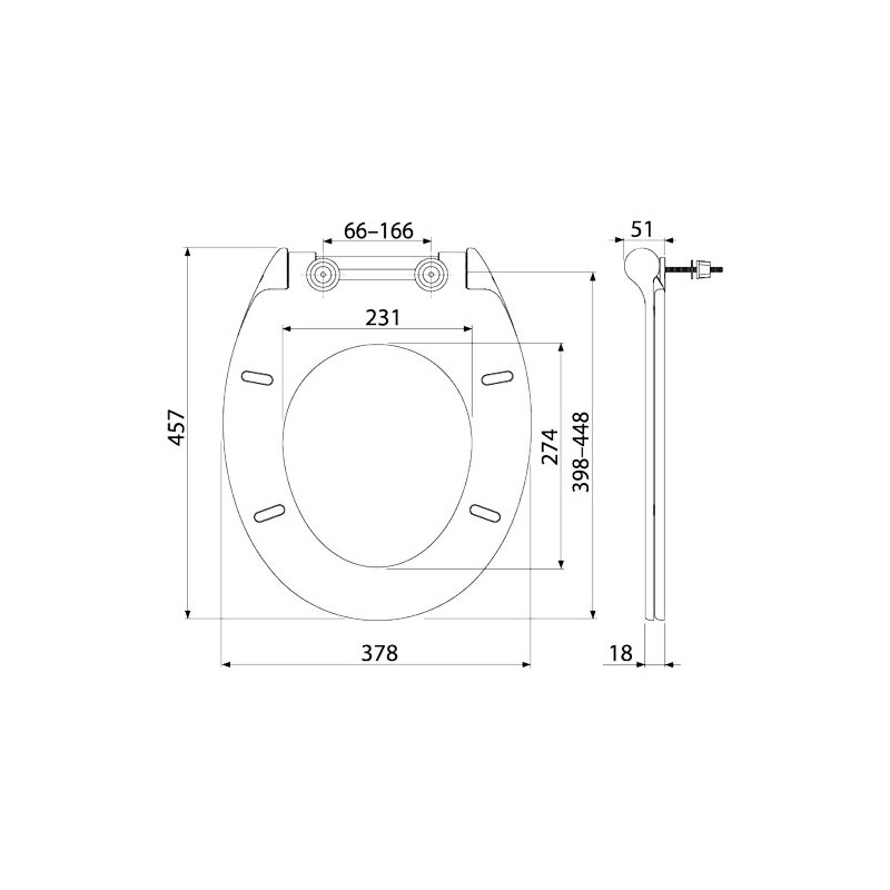 WC sedátko s poklopem, Soft-Close, bílé, Aladrain A64SLIM