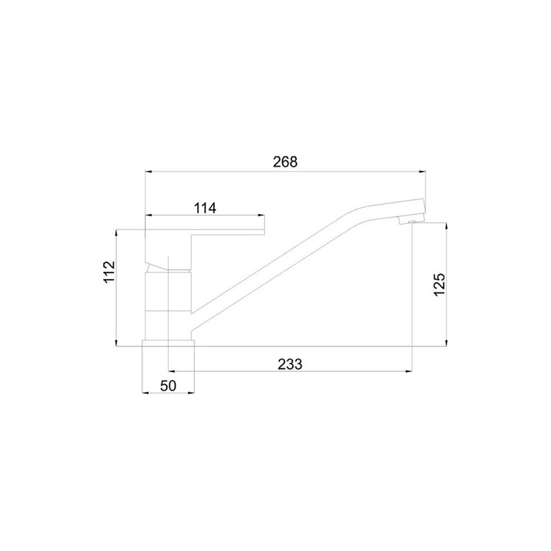 Dřezová baterie Titania Fresh, granit/černý, stojánková, Novaservis 96091,GRB