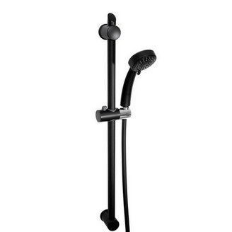 Sprchová sada KIT, 74 cm, sprcha 3S, nastavitelná rozteč, černá, Novaservis, KIT602,5