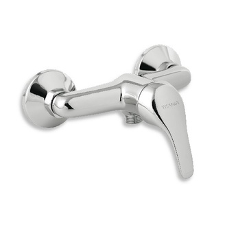 Sprchová baterie TITANIA IRIS, 150 mm, chrom, nástěnná, bez příslušenství, Novaservis 92061/1,0