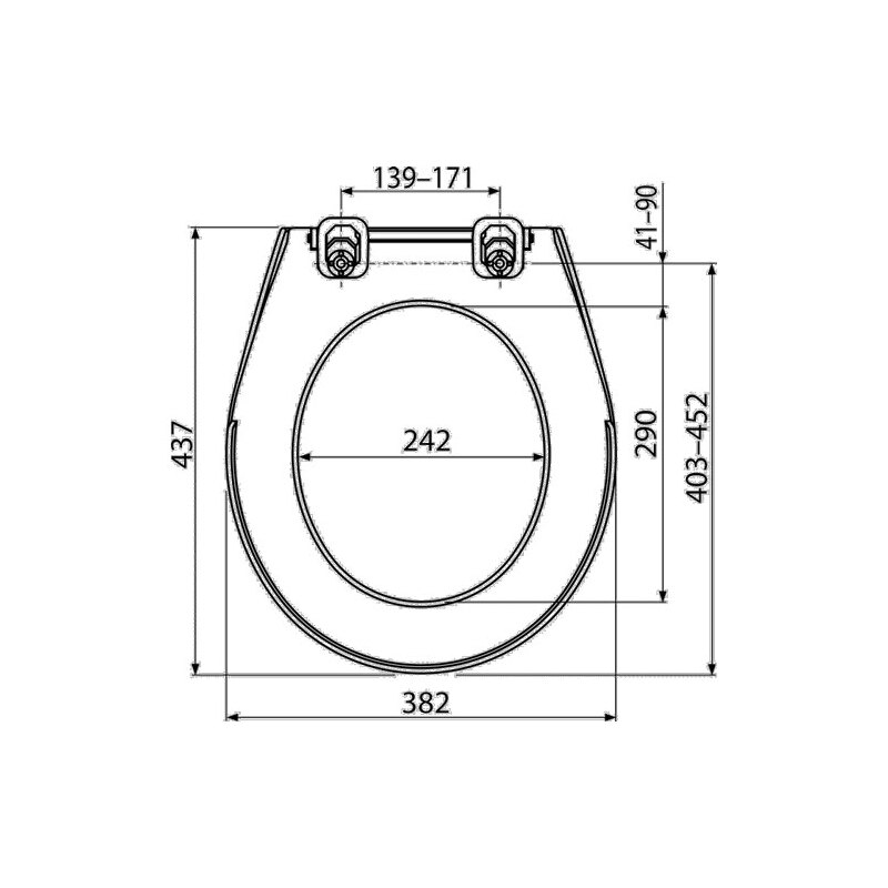 WC sedátko s poklopem, bílé, Aladrain A60
