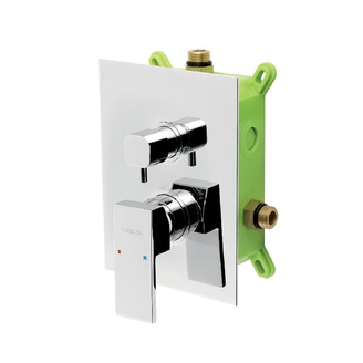 Sprchová/vanová baterie Nobless Edge, chrom, podomítková, bez příslušenství, Novaservis BOX36051R,0