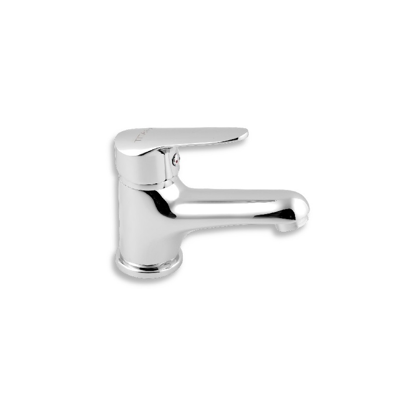 Umyvadlová baterie TITANIA IRIS, chrom, stojánková, bez výpustě, Novaservis 94401/1,0