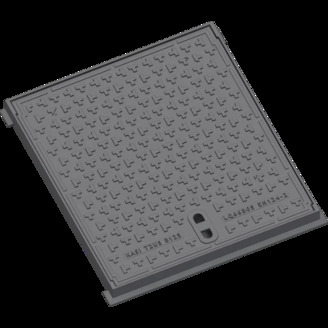 Šachtový poklop B125, litinový, 600 x 600 mm, bez odvětrání, KASI KQ66BB05C