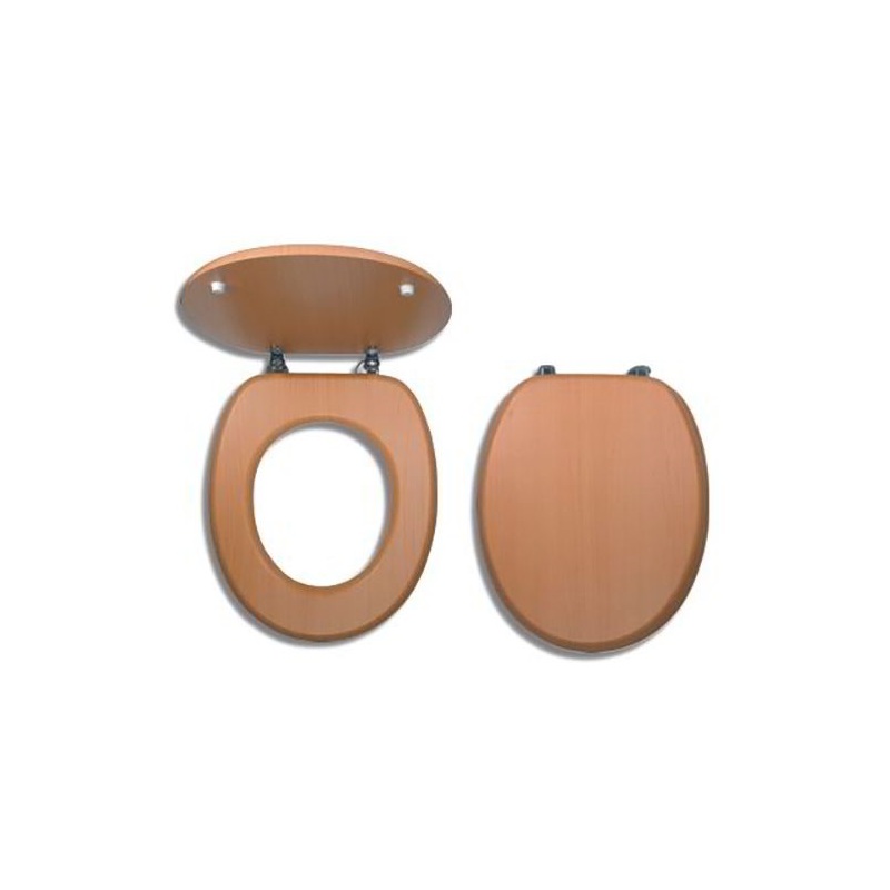 WC sedátko s poklopem, dřevěný dekor, Novaservis WC/BUK