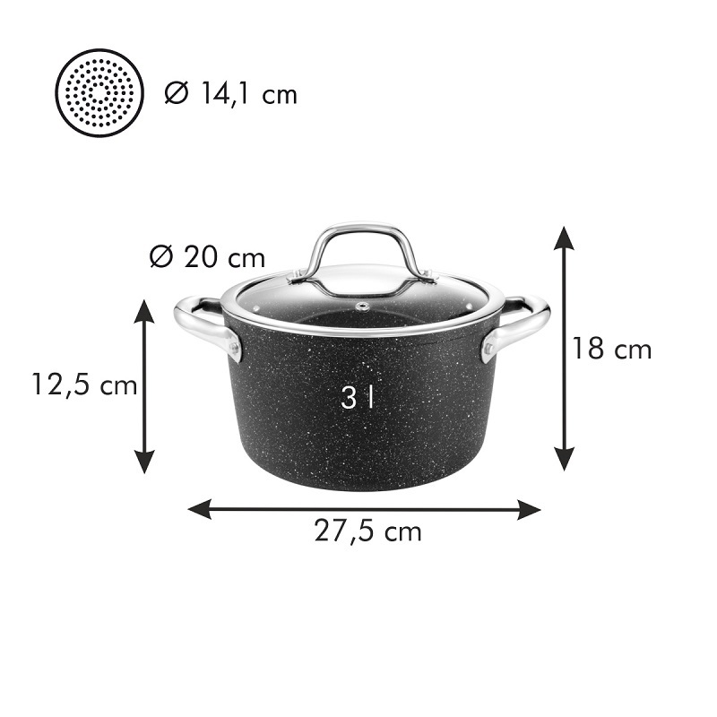 Hrnec s poklicí PRESIDENT Stone, Tescoma 780323