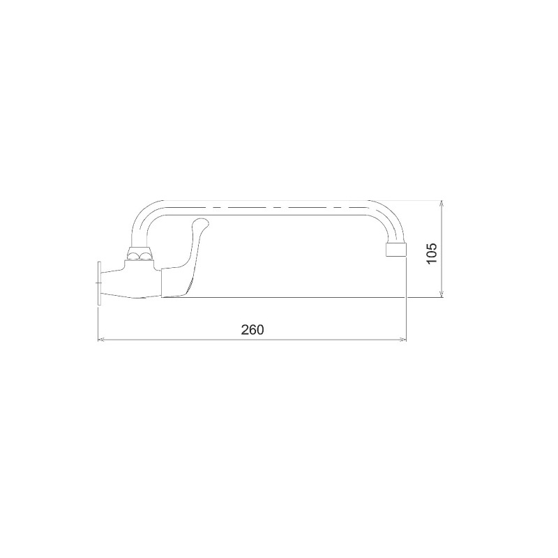 Umyvadlová baterie Titania Iris, chrom, nástěnná, Novaservis 92008,0