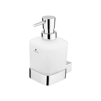 Dávkovač tekutého mýdla, pumpička mosaz KIBO chrom, sklo, Nimco Ki 14031C-T-26