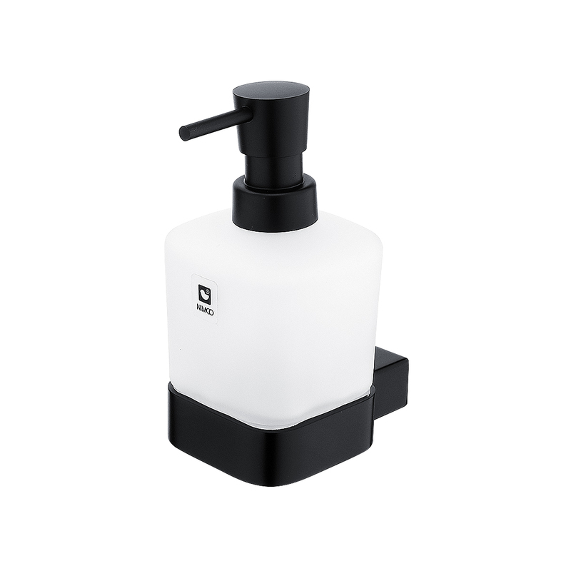 Dávkovač mýdla Kibo, černý mat, Nimco, Ki-14031C-T-90