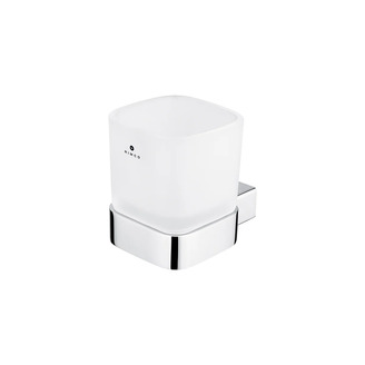 Držák na kartáčky KIBO chrom, sklo, Nimco Ki 14058C-26