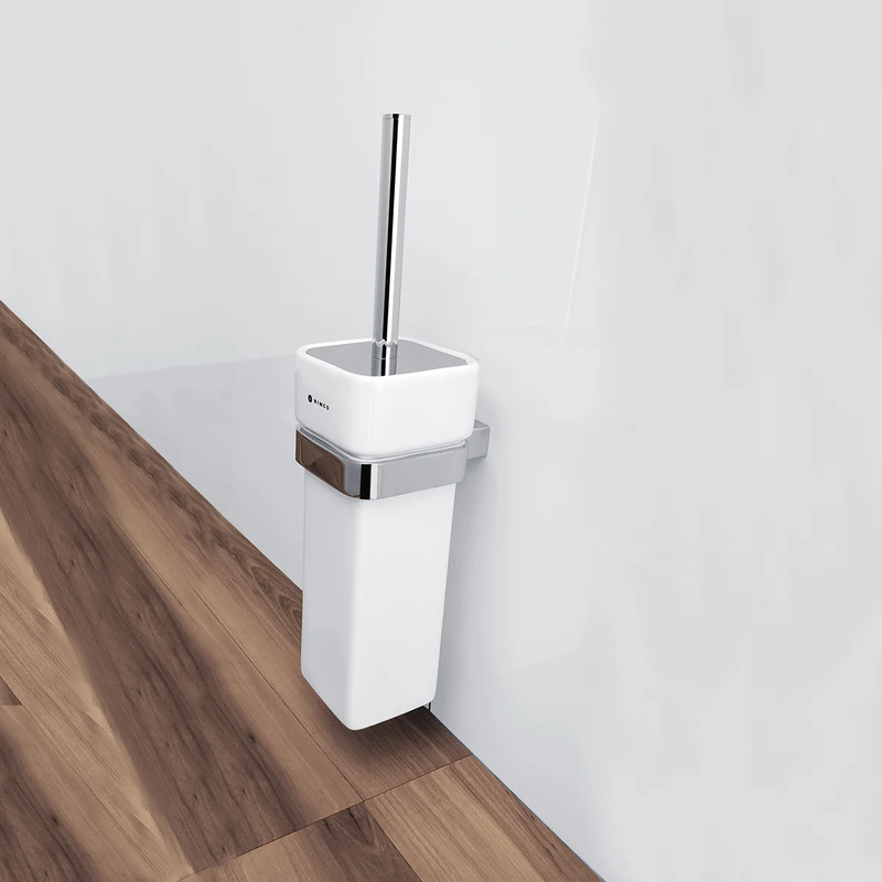 Toaletní WC kartáč KIBO chrom, keramika, Nimco Ki 14094K-26