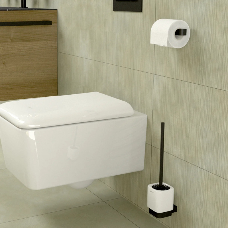 Držák na toaletní papír KIBO černá, Nimco Ki-14055g-90