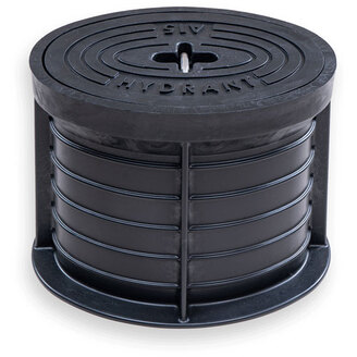 Poklop hydrantový LENTUS, HYDRANT, víko černé, třmen, HECKL