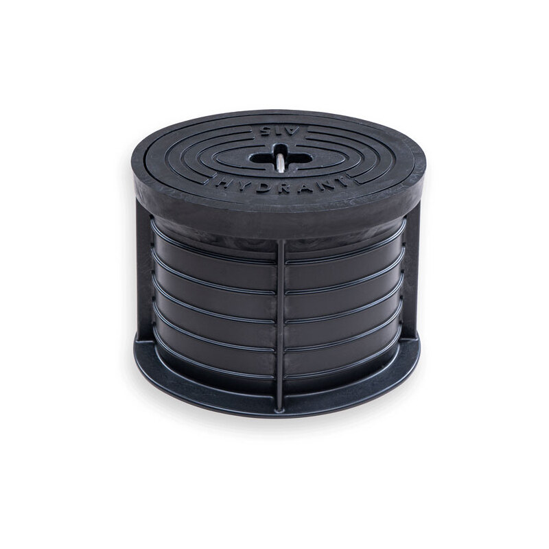 Poklop hydrantový LENTUS, HYDRANT, víko černé, třmen, HECKL