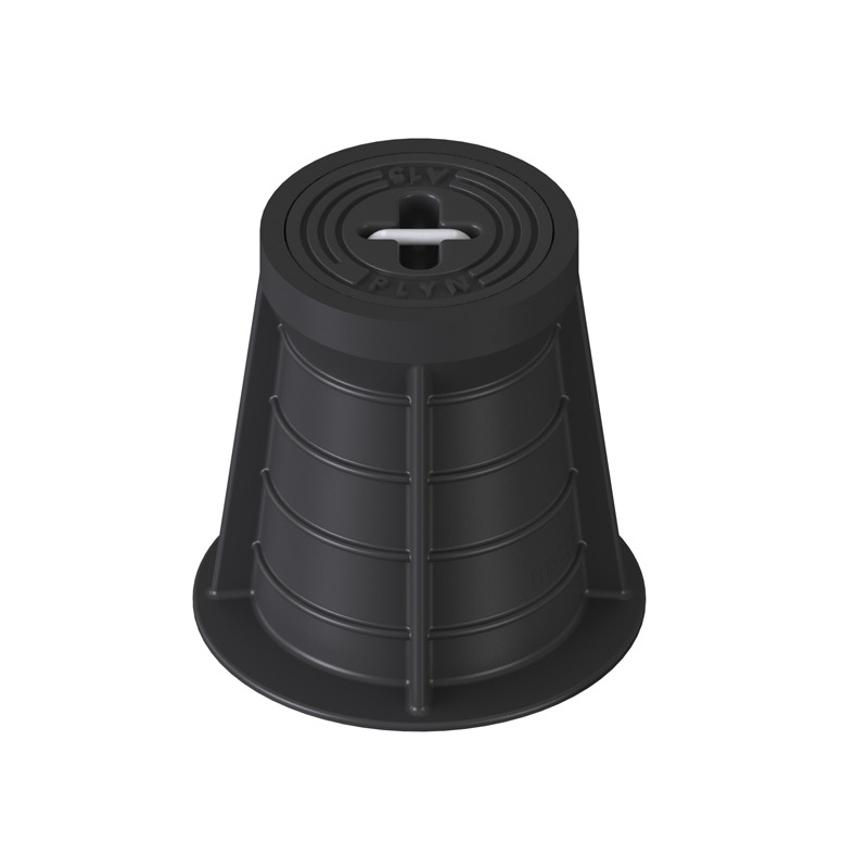 Poklop šoupátkový LENTUS, PLYN, víko černé, třmen, HECKL